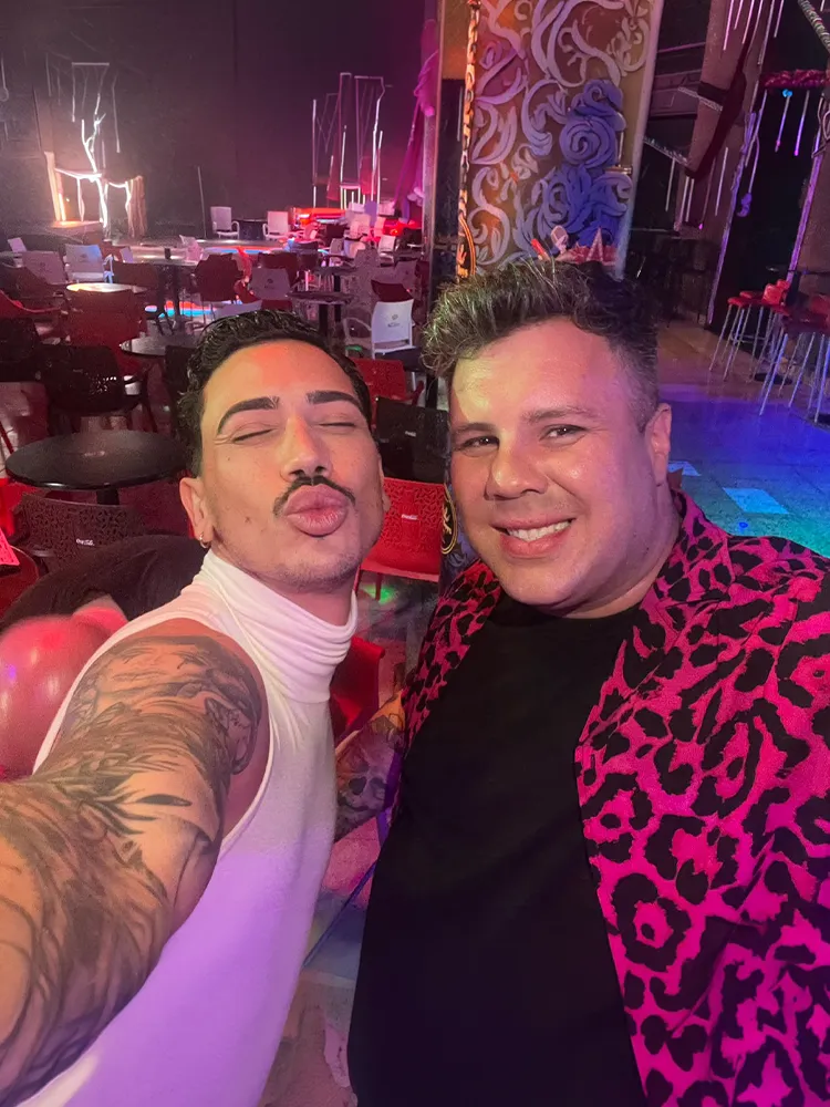 Pako-Rón en el set de Makeup Stars Drag Tour de Televisión Española